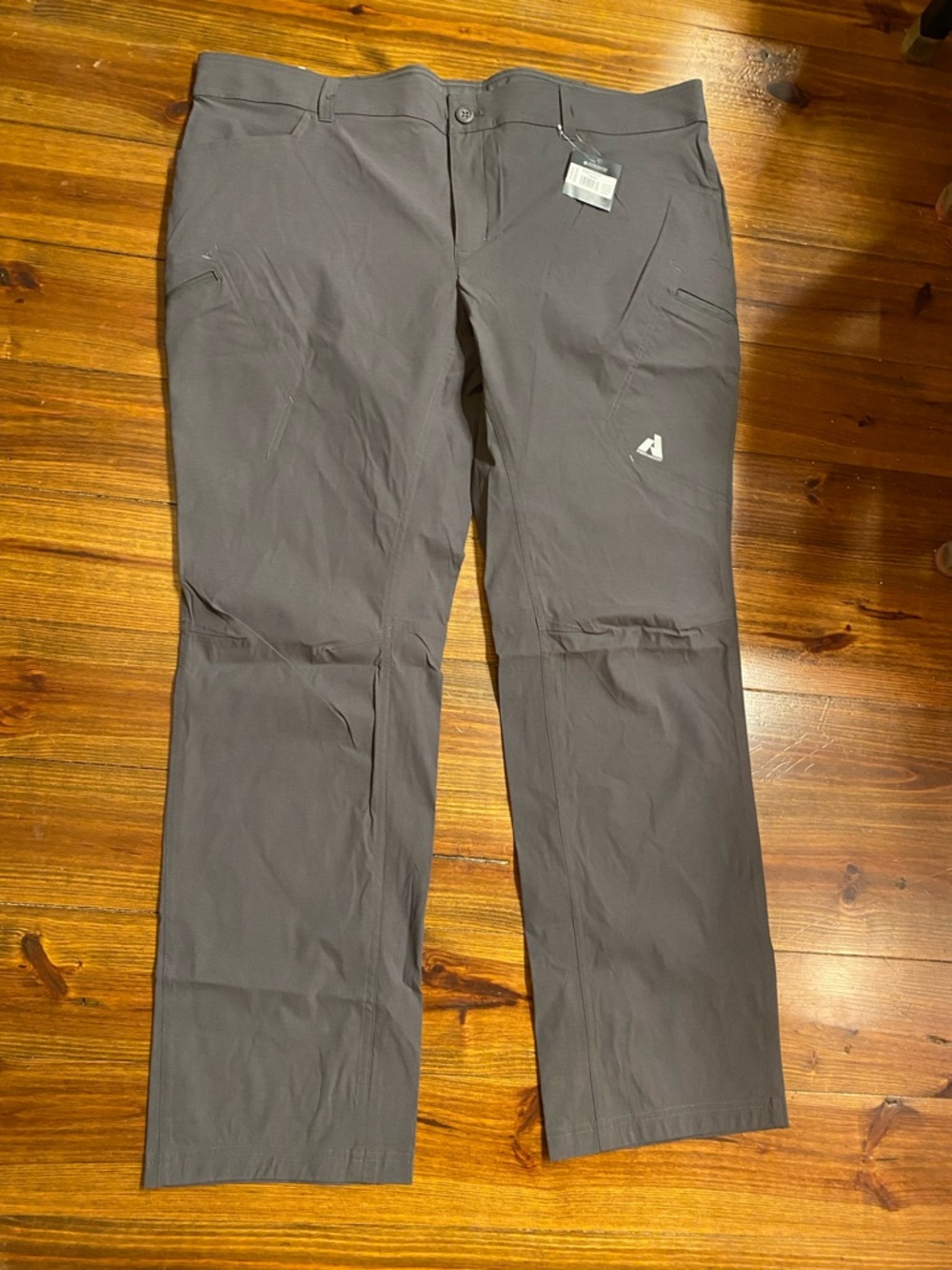 Men’s Eddie Bauer First Ascent Guide Pro Active Fit Smoke Gray Pants NWT 44/34
